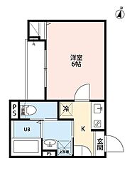 robot home 西都賀II(ロボットホーム ニシツガツー) 1Kの間取図画像