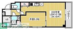 Riria幕張本郷参番館 1LDKの間取図画像