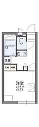 レオパレスシープ3 1Kの間取図画像