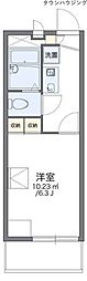 レオパレスリバティー 1Kの間取図画像