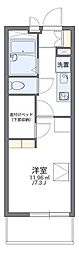 レオパレスメルベーユSOGA 1Kの間取図画像