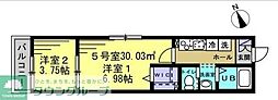 アルファサンライズ 2Kの間取図画像