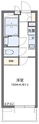 レオパレスガーデンハウスW 1Kの間取図画像