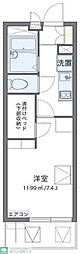 レオパレスガーデンハウスW 1Kの間取図画像