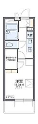 レオパレスグリーンガーデン4 1Kの間取図画像