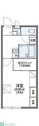レオパレスコーポバードヒル 1Kの間取図画像