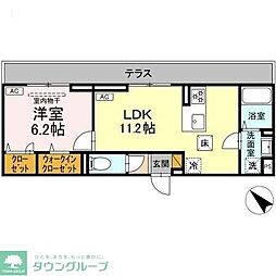 D-SOLACE新千葉3丁目 1LDKの間取図画像
