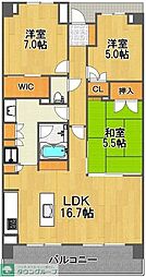 レクセルちはら台 3LDKの間取図画像