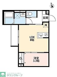 TheGrace千葉 1LDKの間取図画像
