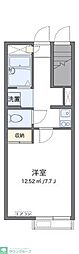 レオパレスゴールドレオ1 1Kの間取図画像