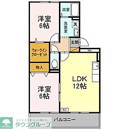 エターナルセンチュリー 2LDKの間取図画像