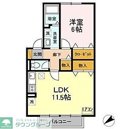 メイヒルズ3 1LDKの間取図画像