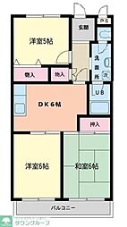 第五メゾン相葉コーポ 3DKの間取図画像