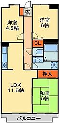 アーバン・ヒルズ21 3LDKの間取図画像