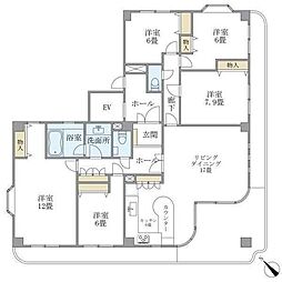 マリンスクエア 5LDKの間取図画像