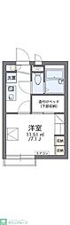 レオパレスモリエ 1Kの間取図画像