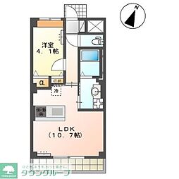 エターナルJ 1LDKの間取図画像