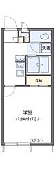 レオパレスウィングコートヤチヨ 1Kの間取図画像
