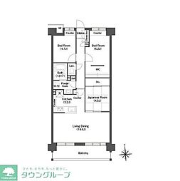 コンフォリア高島平2号館 3LDKの間取図画像