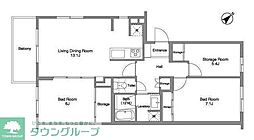 COMFORIA千石 2SLDKの間取図画像