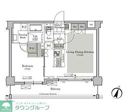ParkCube西ヶ原STAGE 1LDKの間取図画像