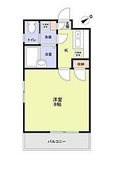 都営三田線 西巣鴨駅 徒歩3分の賃貸マンション 1階1Kの間取り