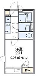レオネクストトゥネソール　53151 2階1Kの間取り