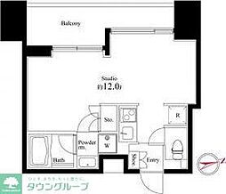 スクエアガーデン池袋 1Kの間取図画像