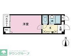 プラネックス2 1Kの間取図画像