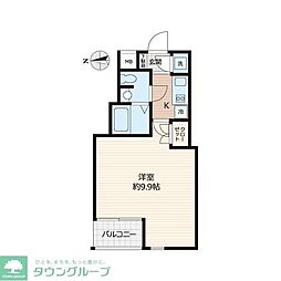 BeverlyHomes赤塚公園2 1Kの間取図画像