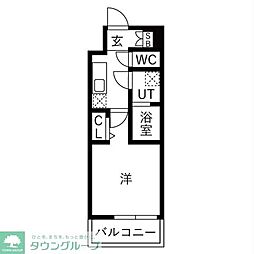 和光市白子3丁目マンション 1Kの間取図画像
