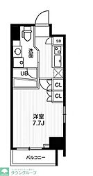 エヌステージ板橋本町アジールコート 1Kの間取図画像