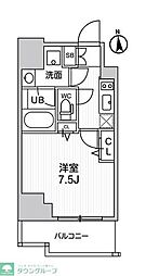 ALTERNA十条 1Kの間取図画像