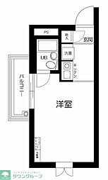 セントヒルズ巣鴨 ワンルームの間取図画像