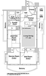 コンフォリア板橋仲宿 2SLDKの間取図画像