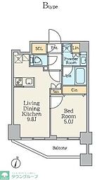 クレストコート中板橋 1LDKの間取図画像