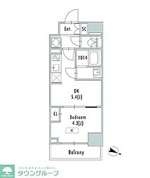 GRANPASEO東十条 1DKの間取図画像