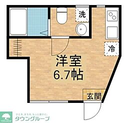 N-SQUARE ワンルームの間取図画像