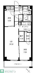 ザ・ケンジントン・レジデンスときわ台 2LDKの間取図画像