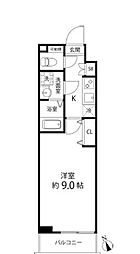プレール・ドゥーク成増 1Kの間取図画像