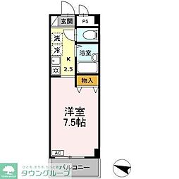 JR東海道本線 茅ケ崎駅 バス11分 中島下車 徒歩7分の賃貸アパート 1階1Kの間取り