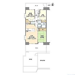 JR東海道本線 平塚駅 徒歩11分の賃貸マンション 1階3LDKの間取り
