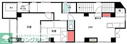 パリービル 2SKの間取図画像