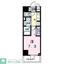 スアヴィス平塚八千代 1Kの間取図画像