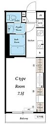 リブリ・湘南元町 1Kの間取図画像