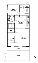 ライオンズマンション狩場A棟 3DKの間取図画像