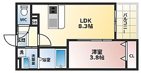 Luca春風  ｜ 兵庫県西宮市甲子園春風町（賃貸アパート1LDK・3階・30.15㎡） その2