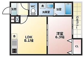 フジパレス阪神甲子園II番館 105 ｜ 兵庫県西宮市今津久寿川町8-17（賃貸アパート1LDK・1階・35.19㎡） その2