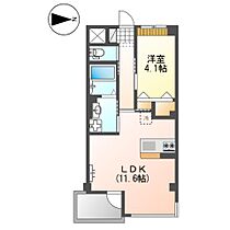 コスモスガーデン 401 ｜ 兵庫県西宮市越水町（賃貸マンション1LDK・4階・39.55㎡） その2