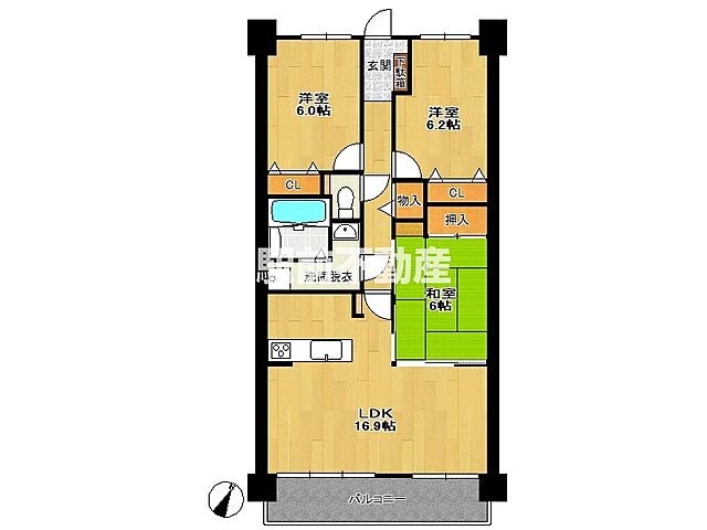 間取り JR長崎本線 鳥栖駅 徒歩6分